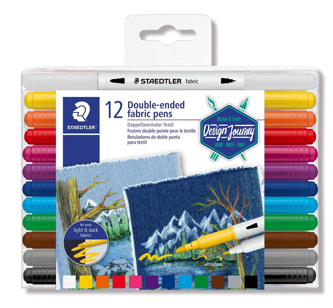 Rotulador de doble punta para tejidos