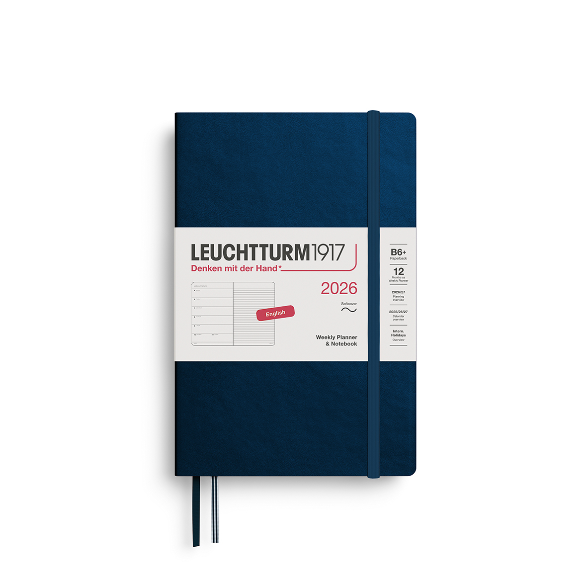 Agenda Semana Vista & Libreta Paperback (B6+)2026