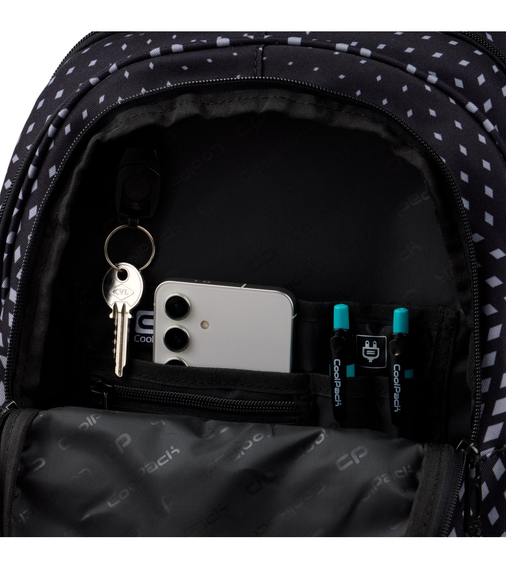 MOCHILA ESCOLAR JUVENIL FACTOR WHITE DIAMOND - Imagen 5