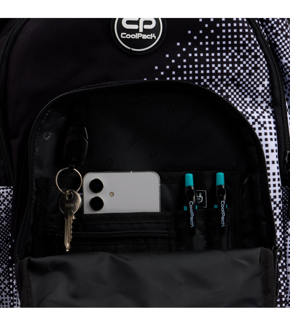 MOCHILA ESCOLAR JUVENIL BASIC PLUS BLACK DOTS - Imagen 5