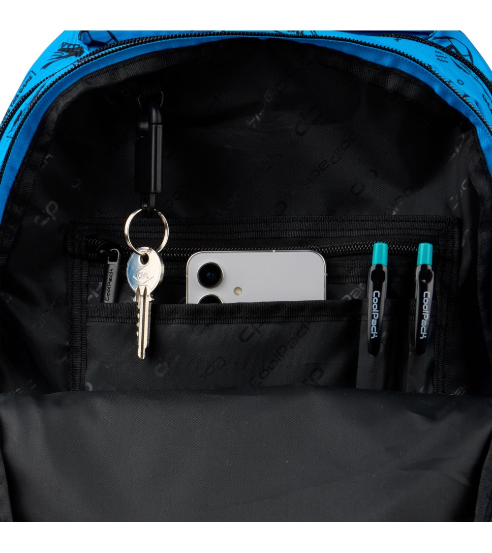 MOCHILA ESCOLAR PRIME FOOTBALL DEEP BLUE - Imagen 4