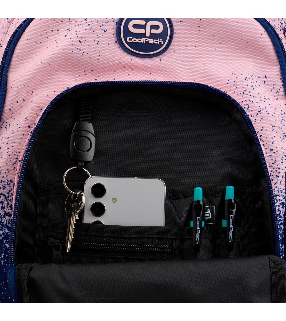 MOCHILA ESCOLAR JUVENIL BASIC PLUS PINK POWDER - Imagen 4